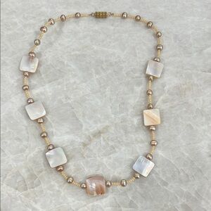 Elegant Pearl and Shell Necklace